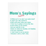 Mom's favorite sayings on gifts for her. custom invitation