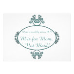 Mom's funny advice t-shirts and gifts for mom personalized announcement