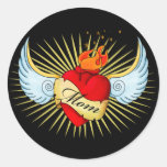 Mom's Heart Sticker