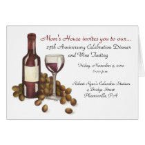 Mom's House Wine Tasting Greeting Card