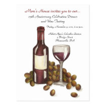 Mom's House Wine Tasting Postcard