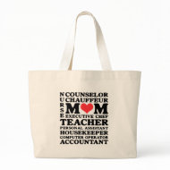 Mom's Jobs Mother's Day Classic Tote Bag bag