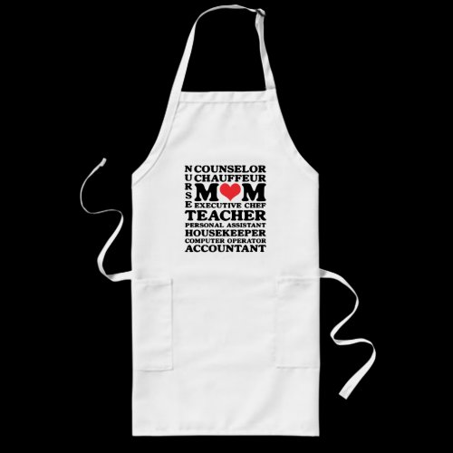 Mom's Jobs Mother's Day Long Apron