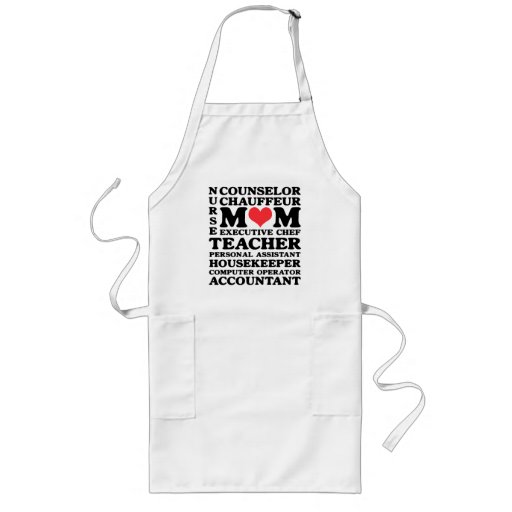 Mom's Jobs Mother's Day Long Apron