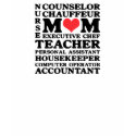 Mom's Jobs Mother's Day T-Shirt by koncepts Mom's Jobs Mother's Day T-Shirt