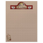 Mom's Kitchen Recipe Pages (Lined) Custom Letterhead