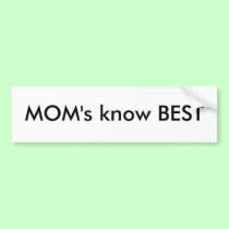 The MUSEUM Artist Series MOM's know BEST bumper stickers