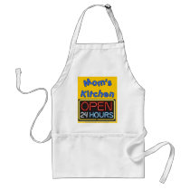 Mom's Open 24 Hours Aprons