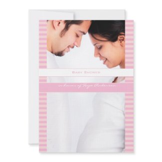Mom's Photo Baby Girl Shower Announcement invitation