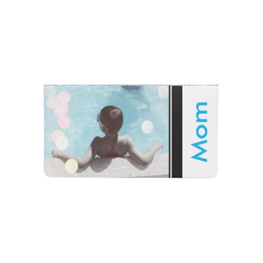 Mom's Photo Checkbook Cover Template Zazzle