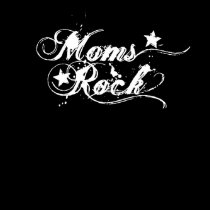 Moms Rock white logo t-shirts