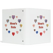 Mom's Rule binders by HappyDoggies Mom's Rule binders