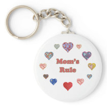 Mom's Rule Key Chain