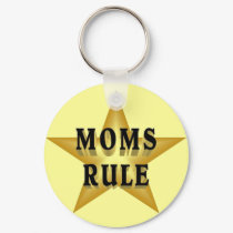 Moms Rule keychain by slamdunksapparel Moms Rule keychain