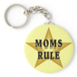 Moms Rule keychain