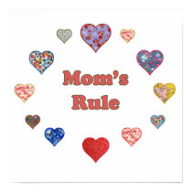 Mom's Rule Posters