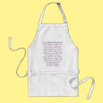 Mom's Rules Of The House aprons