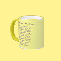 Mom's Rules Of The House mugs