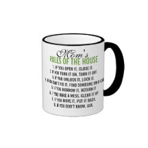 Mom's Rules of the House Mug