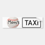 Mom's Taxi/Baseball Bumper Sticker