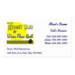 Mom's Taxi Custom Kids Retro Calling Business Card