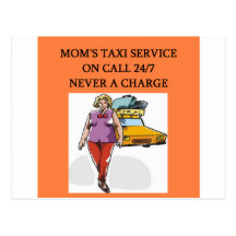 mom's taxi post cards