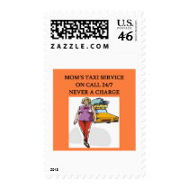 mom's taxi postage stamps