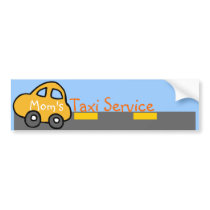 Mom's Taxi Service Bumper Sticker bumper stickers