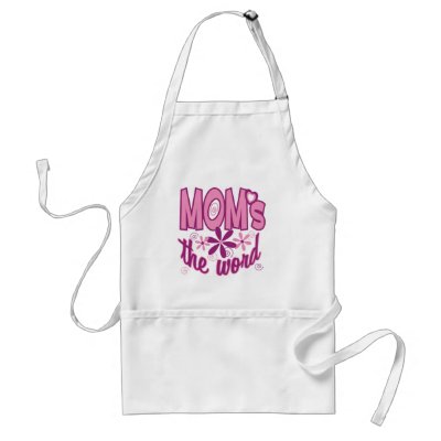 Mom's the Word Aprons by HolidayObsessions
