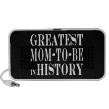 Moms to Be : Greatest Mom to Be in History Laptop Speaker