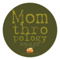 Momthropology Round Sticker by Momthropology Momthropology Round Sticker