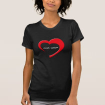 Mon Coeur II T-Shirt (red on dark) t-shirts