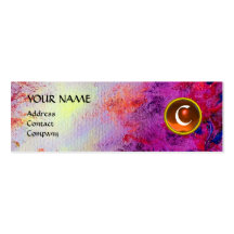 MON MONOGRAM bright fuchsia purple orange Business Card Templates