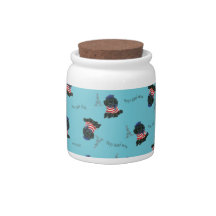 Mon Petit Chou Black Poodle Candy Dish