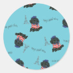 Mon Petit Chou Chou Black Poodle Puppy Sticker