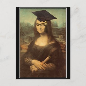 Mona Graduate zazzle_postcard
