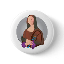 Mona Knits Pinback Button