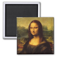 Mona Lisa 2 Inch Square Magnet