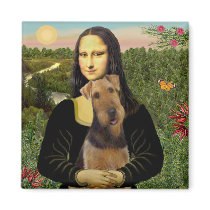 Mona Lisa - Airedale Terrier (#1) Fridge Magnets