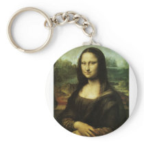 Mona Lisa (aka La Gioconda) by Leonardo da Vinci Keychains