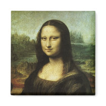 Mona Lisa (aka La Gioconda) by Leonardo da Vinci Refrigerator Magnet