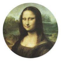 Mona Lisa (aka La Gioconda) by Leonardo da Vinci Stickers