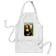 Mona Lisa and her Arabian Horse Apron
