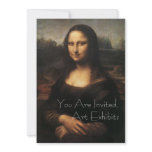 Mona Lisa Art Exhibits Invitations