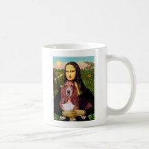 Mona Lisa - Basset Hound #1 Coffee Mugs