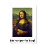 Mona Lisa Bbq Poster posters