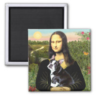 Mona Lisa - Boston T #4 2 Inch Square Magnet