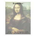 Mona Lisa by Leonardo da Vinci Vintage Renaissance Letterhead