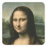 Mona Lisa, c.1503-6 Square Stickers
