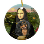Mona Lisa - Cavalier (black/tan) Christmas Tree Ornament